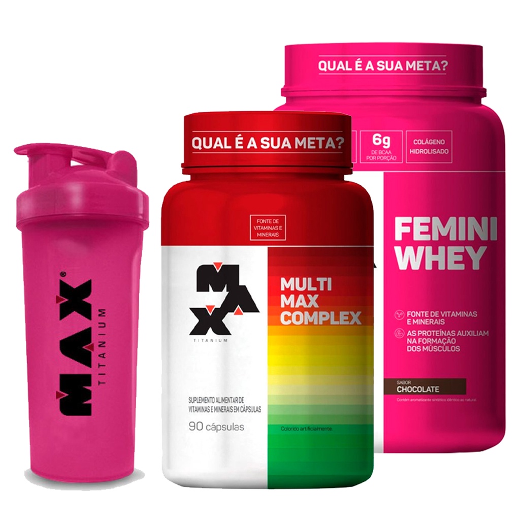 Whey Protein Femini Whey Multivitaminico Copo Para Preparar