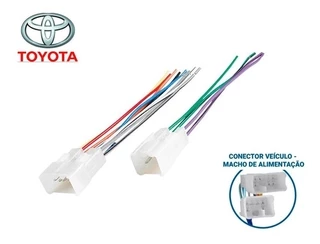Plug Conector Adaptador Rádio Original Toyota Corolla Hilux SW4 RAV4