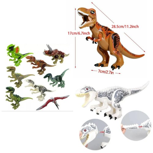 Dinossauros Bonecos Jurassic Blocos De Montar Dino Unidade - DengoToys -  Brinquedos e Muito Mais!