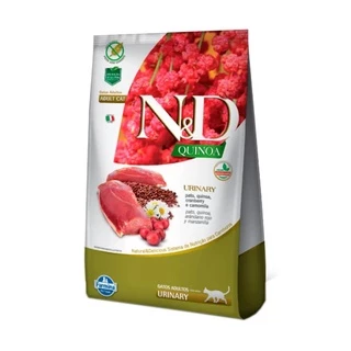 Ração N&D QUINOA GATOS ADULTOS URINARY PATO 400G