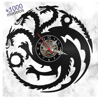Relógio De Parede Game Of Thrones Decoração Disco De Vinil