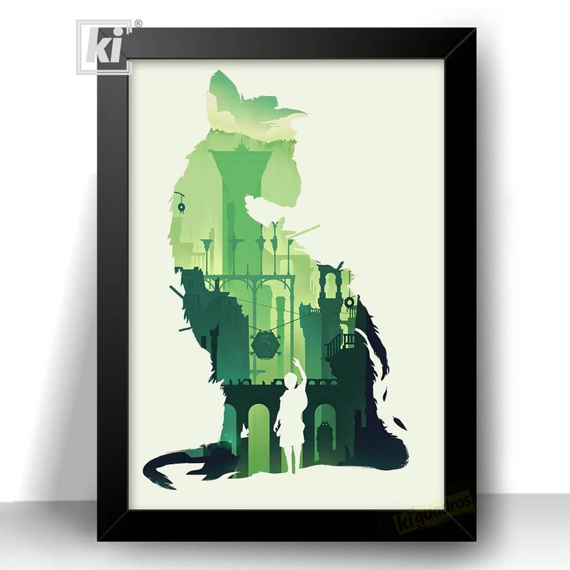Quadro Poster Game The Last Guardian com moldura 44x32cm
