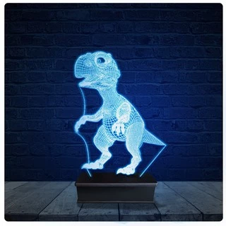 Luminária Led Acrilico Abajur - Dinossauro Infantil presente