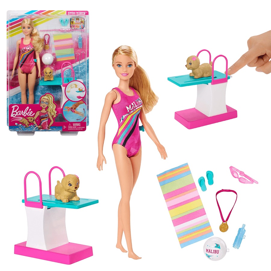 Barbie Nadadora Dreamhouse Adventures - Mattel - Button Shop