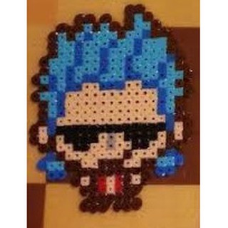 Chaveiro / Imã / Peça decorativa Going merry one piece navio perler beads  hama beads luffy anime pixel art 8bits