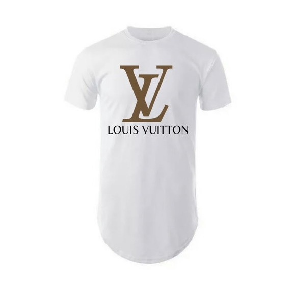 Camisa Louis Vuitton Masculina 100% Algodão de Gola Redonda em