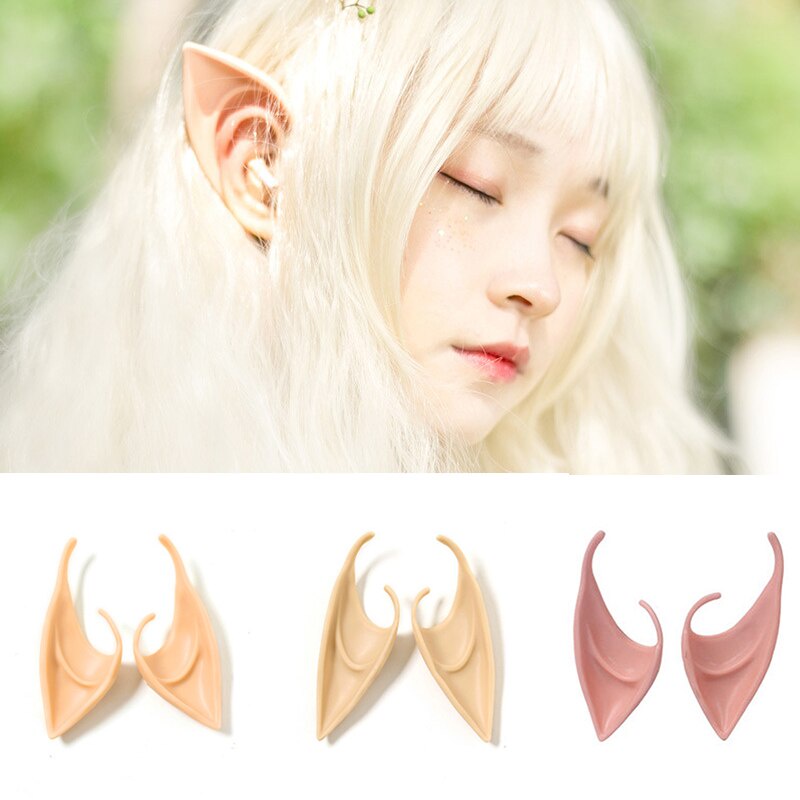 Oreilles D’Elfe En Latex – 4 Paires (12 Cm & 10 Cm), Cosplay Fée, Elfe, Lutin – Accessoire Réaliste Halloween, Carnaval, Noël