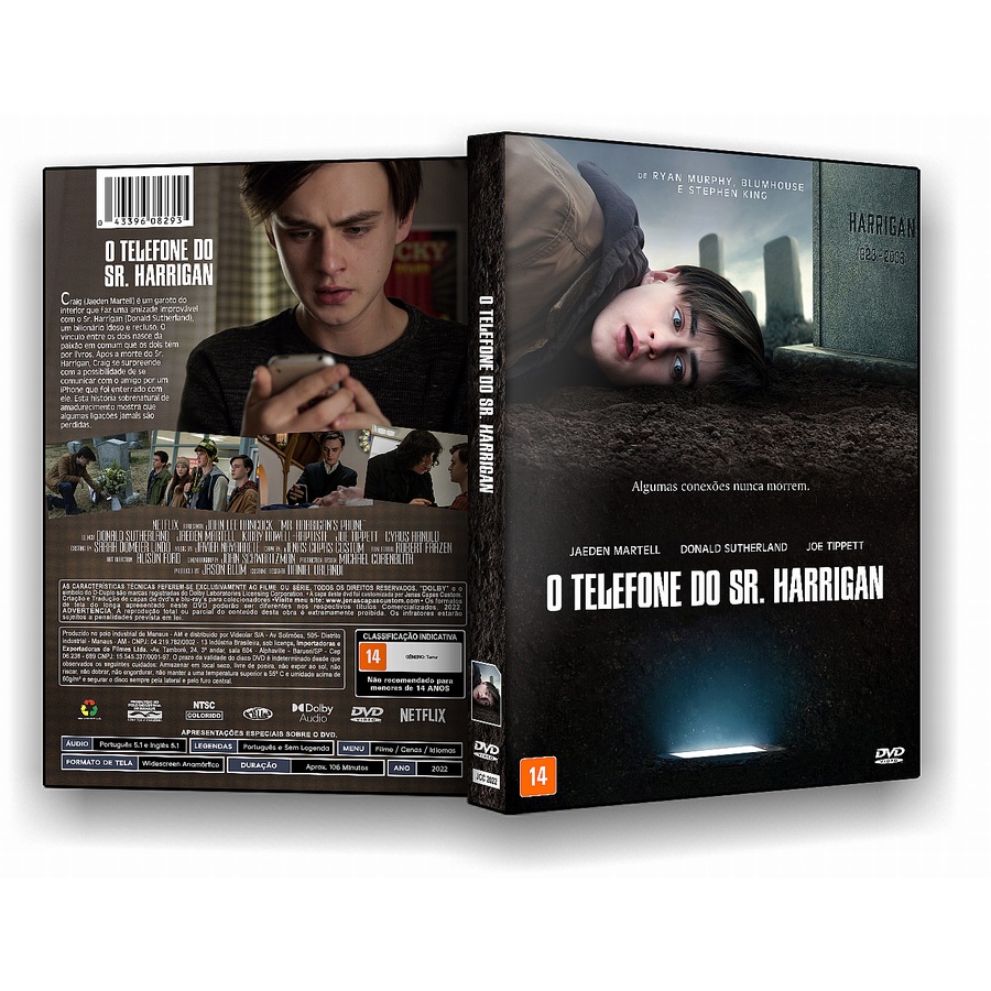 Dvd Filme: O Telefone Do Sr. Harrigan (2022) Dublado E Leg