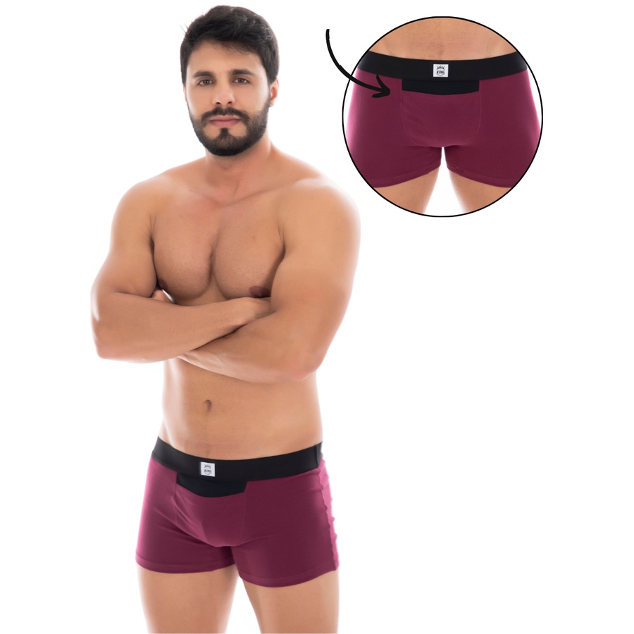 Kit 10 Cuecas Boxer Box Algodão Antialérgico Adulto Masculina Bolso Conforto