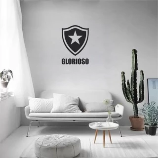 adesivo de parede personalizado decorativo para quarto cozinha sala botafogo esporte futebol