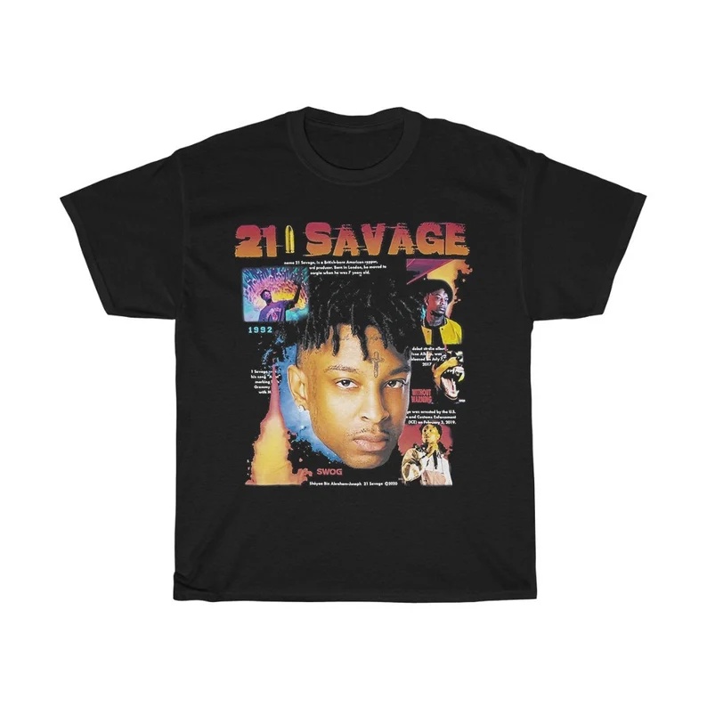 Camiseta Basica Camisa 21 Savage and Metro Boomin Drop Limited