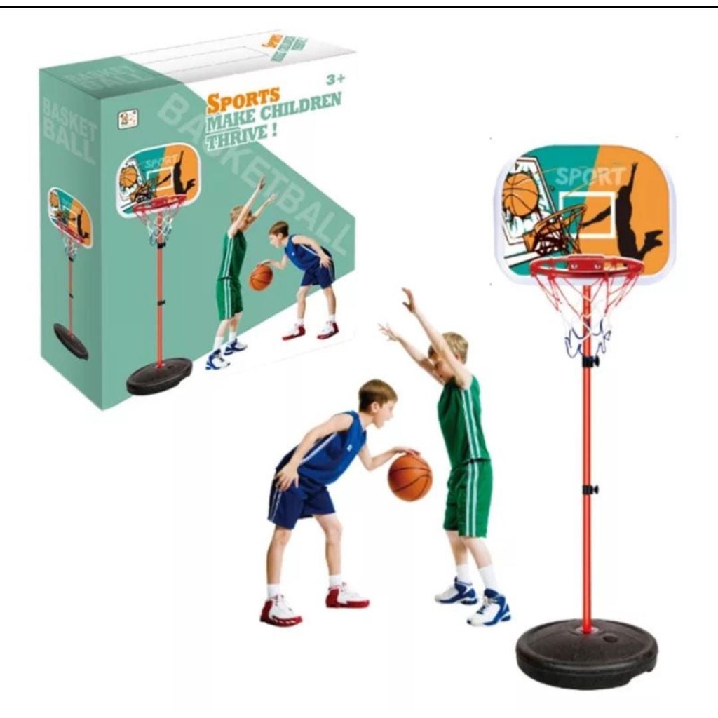 Cesta De Basquete Infantil Ajustável Com Pedestal e Bola Regulável ...