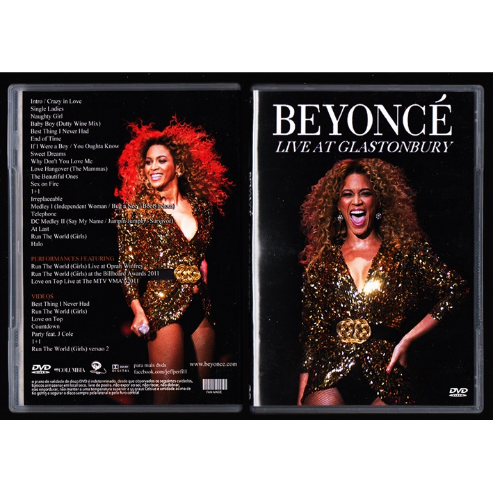 DVD BEYONCÉ - LIVE AT GLASTONBURY | Shopee Brasil