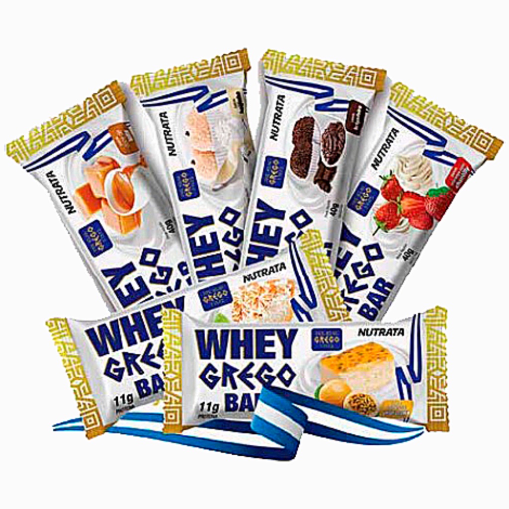 Barrinha de Proteína Whey Grego Bar (40g) - Nutrata