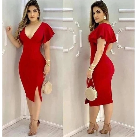 Vestido midi hot sale para madrinha