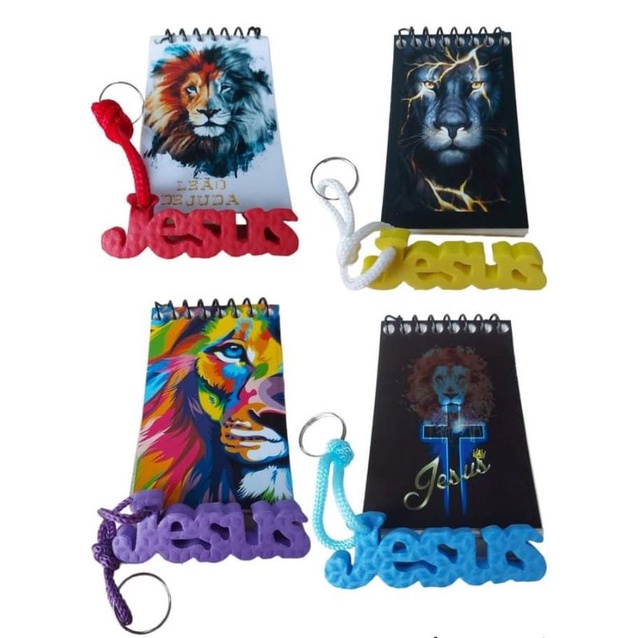 10 kit blocos e chaveiro Jesus lembrancinhas evangélicas