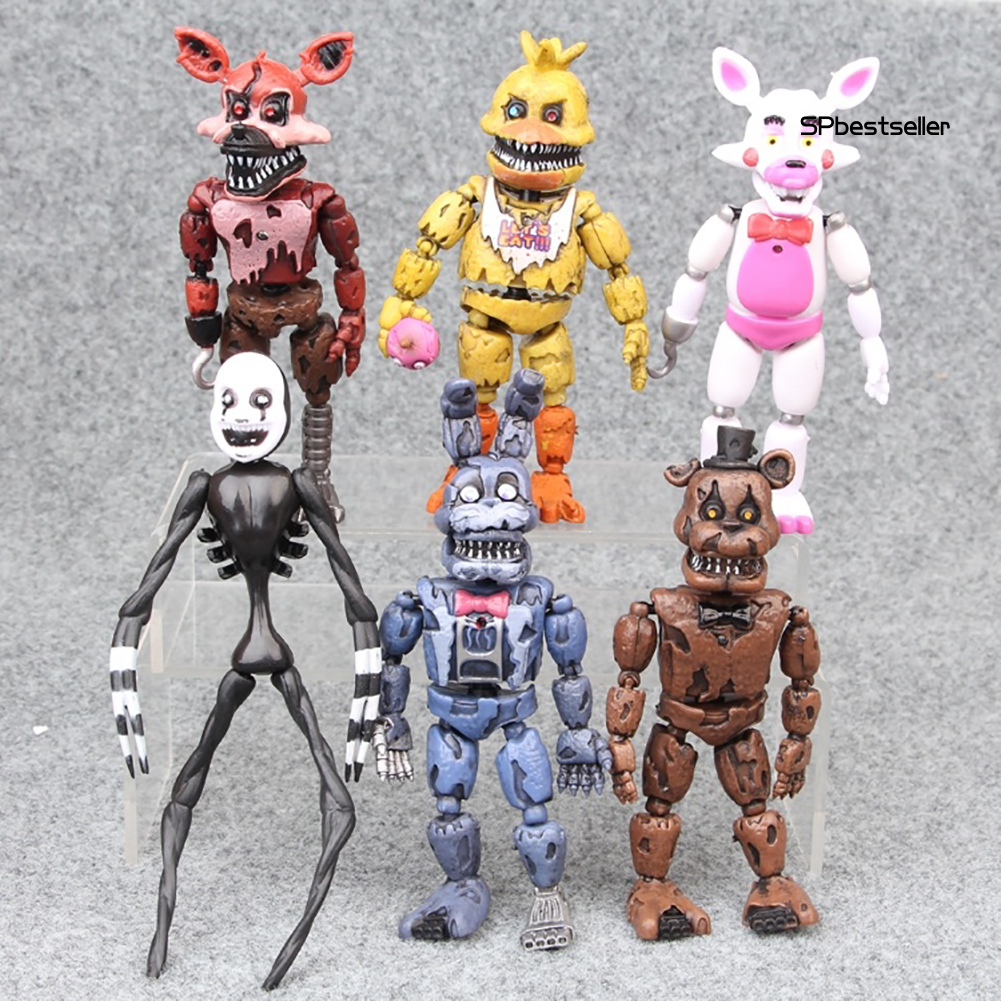 Lindo boneco Five Nights at Freddy animatronic Fnaf Nightmare Freddy 14cm