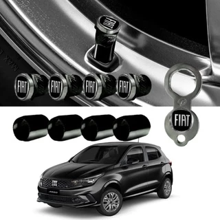 Kit Tampa Bico Valvula Antifurto Pneu Fiat Argo Cronos Pulse