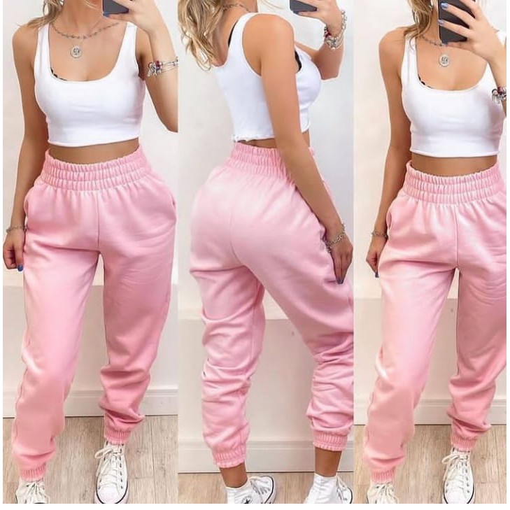 Calça feminina tipo store moletom