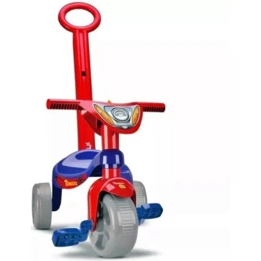 Motoca Triciclo Infantil com Empurrador Praia e Campo Bob Mar - Xplast