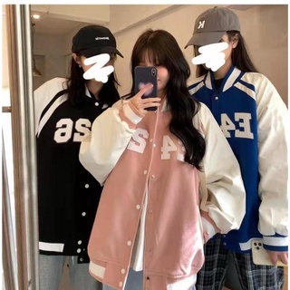 Casaco Feminino Uniforme De Beisebol Solto Versão Coreana Moda Primavera E Outono