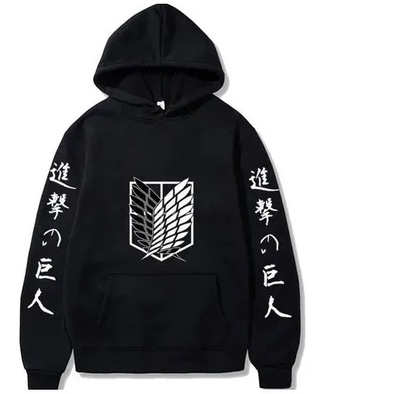 Moletom Casaco Anime Attack On Titan Shingeki No Kyojin Mangá Blusa de Frio