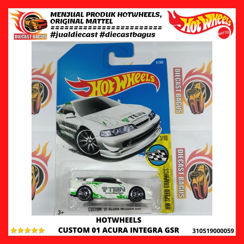 Hot Wheels Rodas Quentes Personalizadas 01 Acura Integra Gsr Shopee