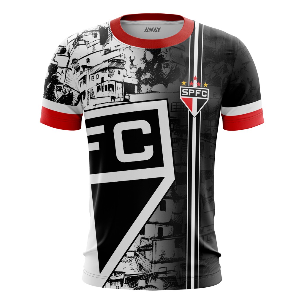 Camisa Camiseta São PauloTorcida Favela Tricolor Paulista