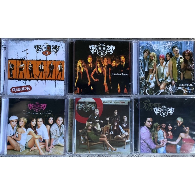 Coleção CDs estudio Rebelde / RBD em espanhol (REPLICAS PERFEITAS ...