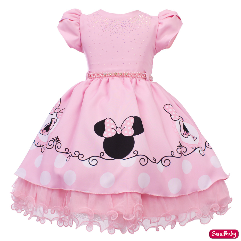 Vestido para best sale aniversário da minnie