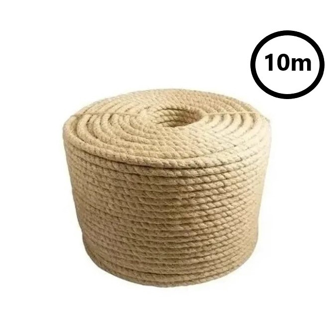Corda de Sisal para Artesanato 8mm com 10 Metros | Shopee Brasil