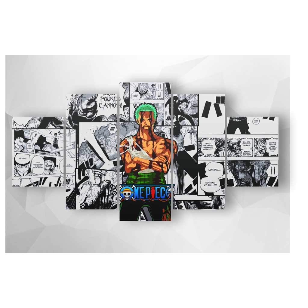 Quadro de mdf poster sem moldura Anime, Mangá, One piece, Zoro