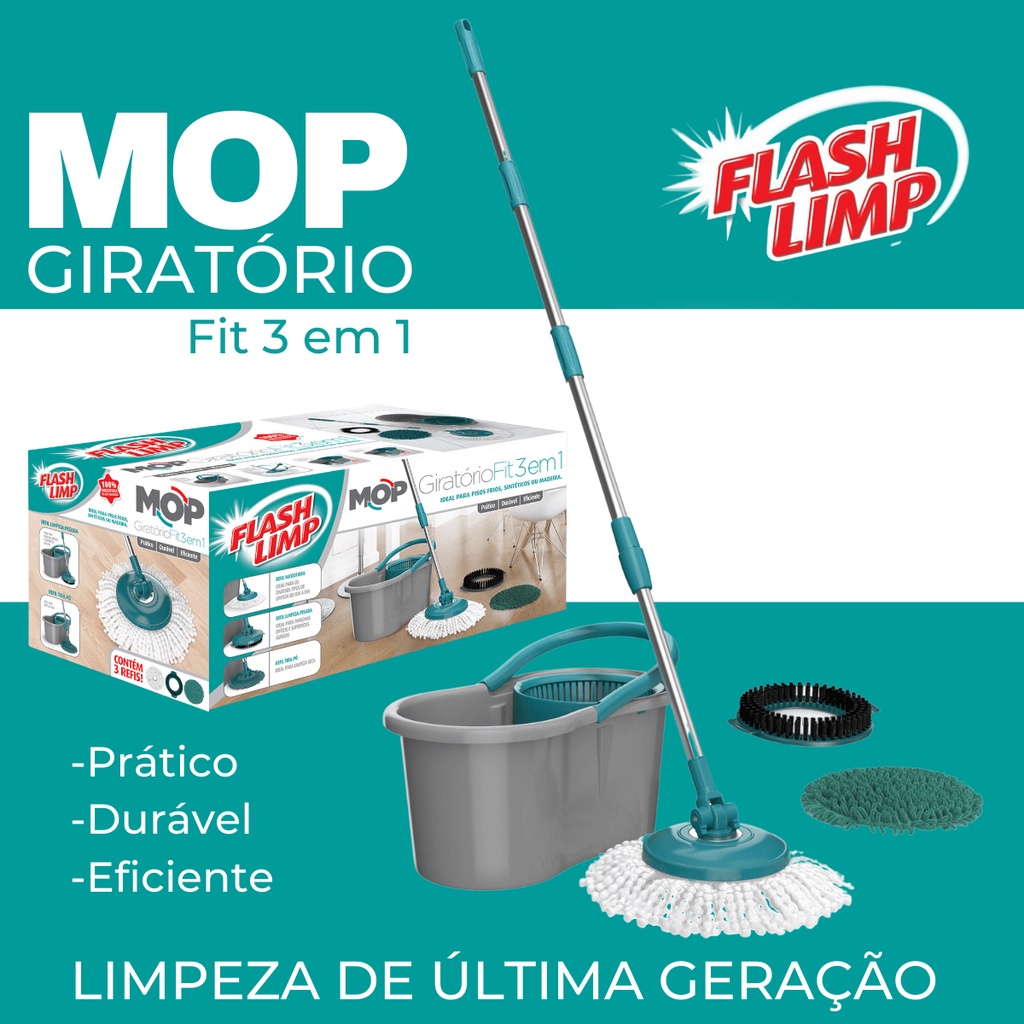 mop giratório 3 em 1 em Promoção na Shopee Brasil 2023