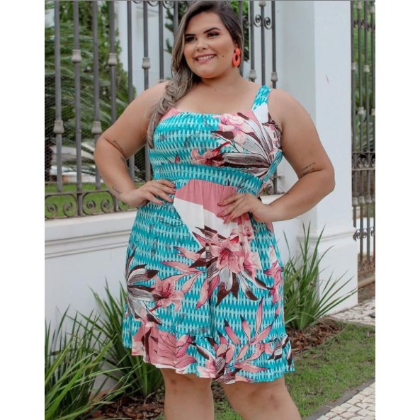 Vestido viscose best sale soltinho plus size