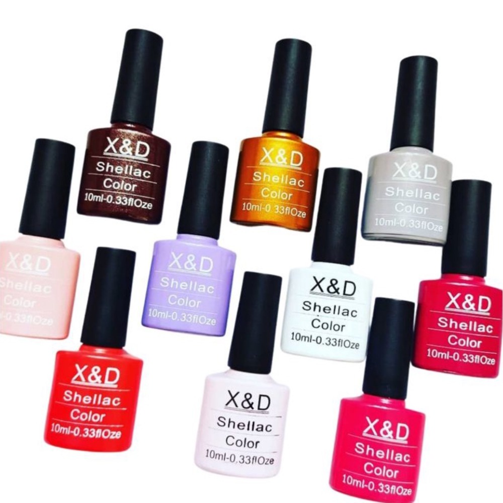 Esmalte Em Gel XED Shellac Color 10ml - Todas as Cores | Shopee Brasil