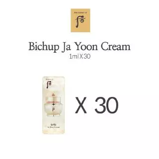 A História WHOO Bichup Ja Yoon Cream 1ml X 30 Anti-Envelhecimento/Brilhante Pele/Elasticidade Melhora/Creme Autopropulsionado