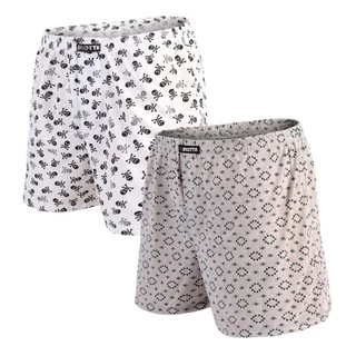 Samba Canção Adulto Masculina Estampada Em Algodão Confortável Short Dormi em Oferta na Shopee