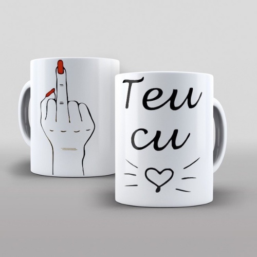 Caneca personalizada Teu cu