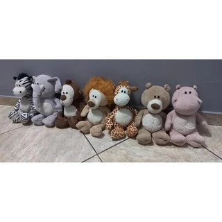 Pelúcia Nestle Galera Animal Filhote Filhotes Animais Panda, Girafa Hipopótamo urso leão macaco elefante tigre zebra