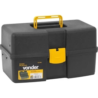 Caixa Plástica 14,5 POL para Ferramentas 3 Bandejas 37 x 22 x 20 CM VD 3001 VONDER em Oferta na Shopee