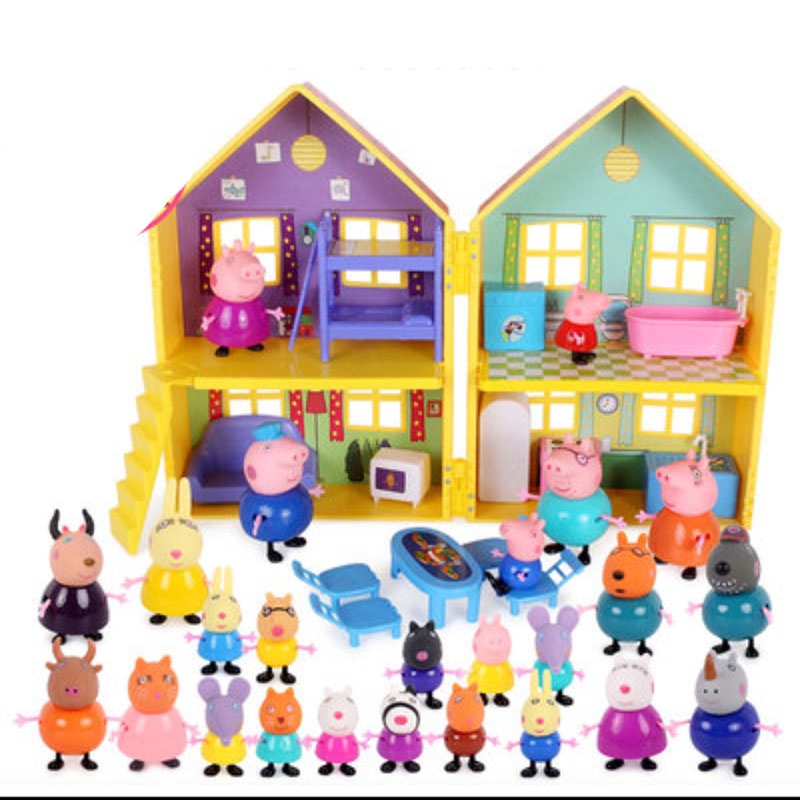 Kit Casa da Peppa Pig e Familia - MP Brinquedos