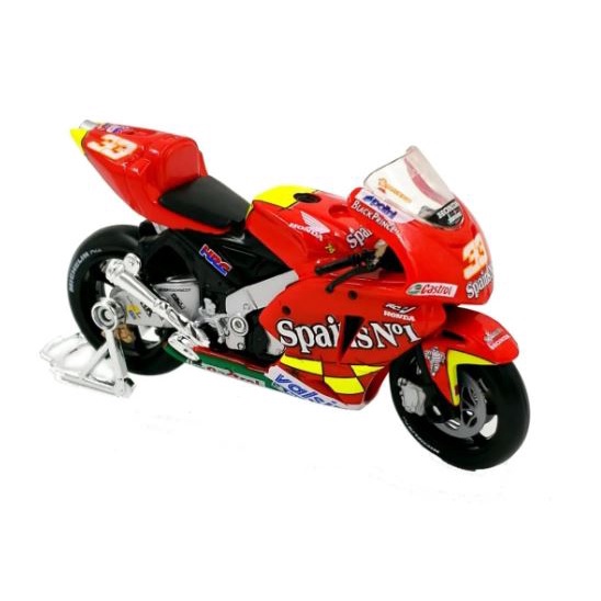 Miniatura moto de corrida Honda Rc211V GP Maisto motinha metal