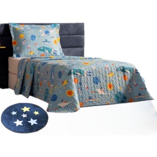 Cocha Kids Infantil Bout Astronauta 2 Pc + Tapete Estrela