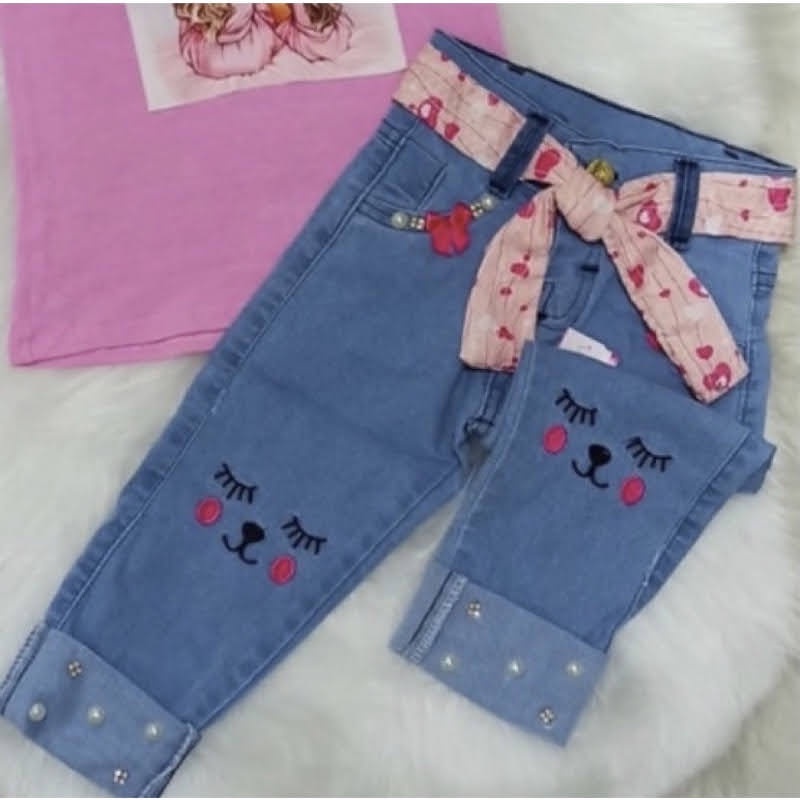 Calça jeans bebe 1 2024 ano