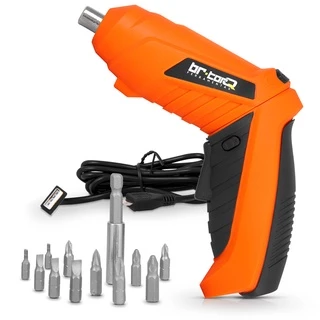 Parafusadeira Elétrica Recarregável Bivolt 12 bits Ajustável