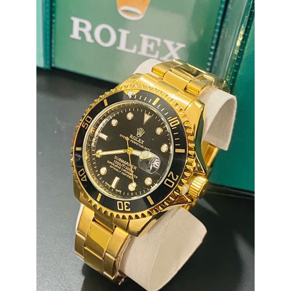 Relógio Rolex Submariner - Dourado c/ Preto