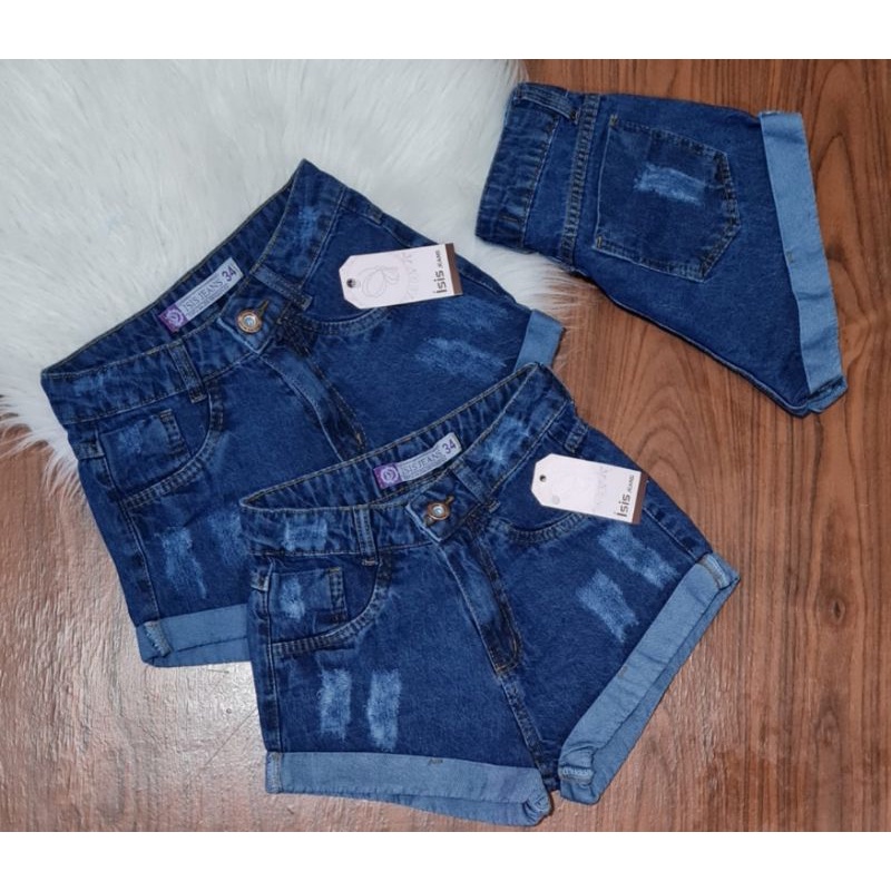 Shorts jeans feminino store 34