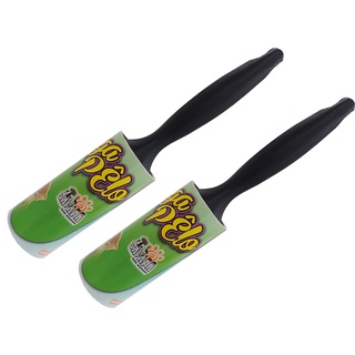Kit Pega Pelo Rolo Adesivo Fiapos 20 fitas Refil Savana 2un