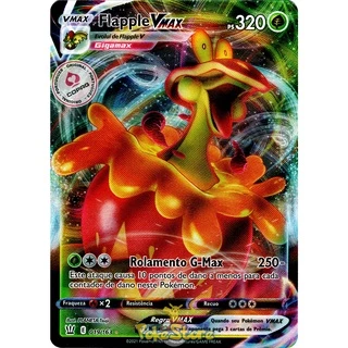 Carta Pokemon Flapple VMAX Português 019/163 Card Original Copag