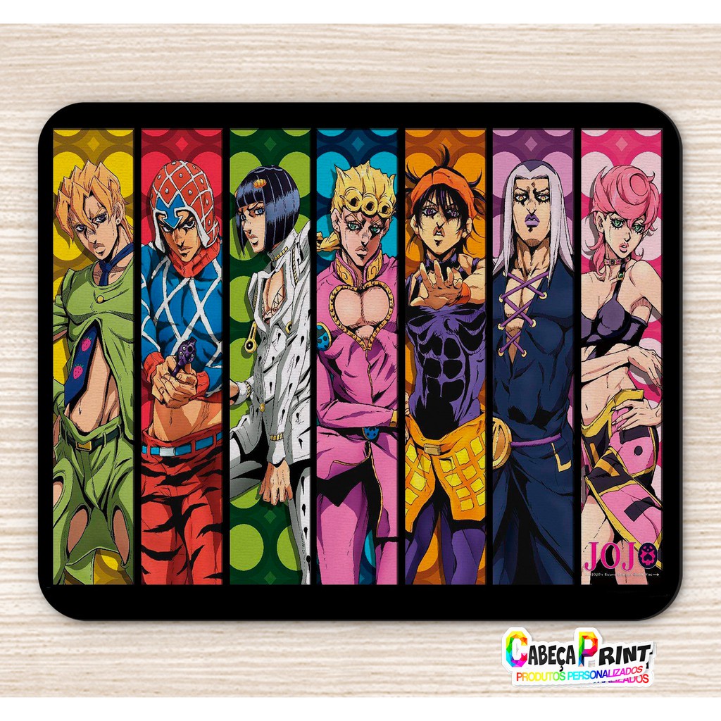 Mouse Pad 20X24 Cm Jojo's Bizarre Adventure | Shopee Brasil